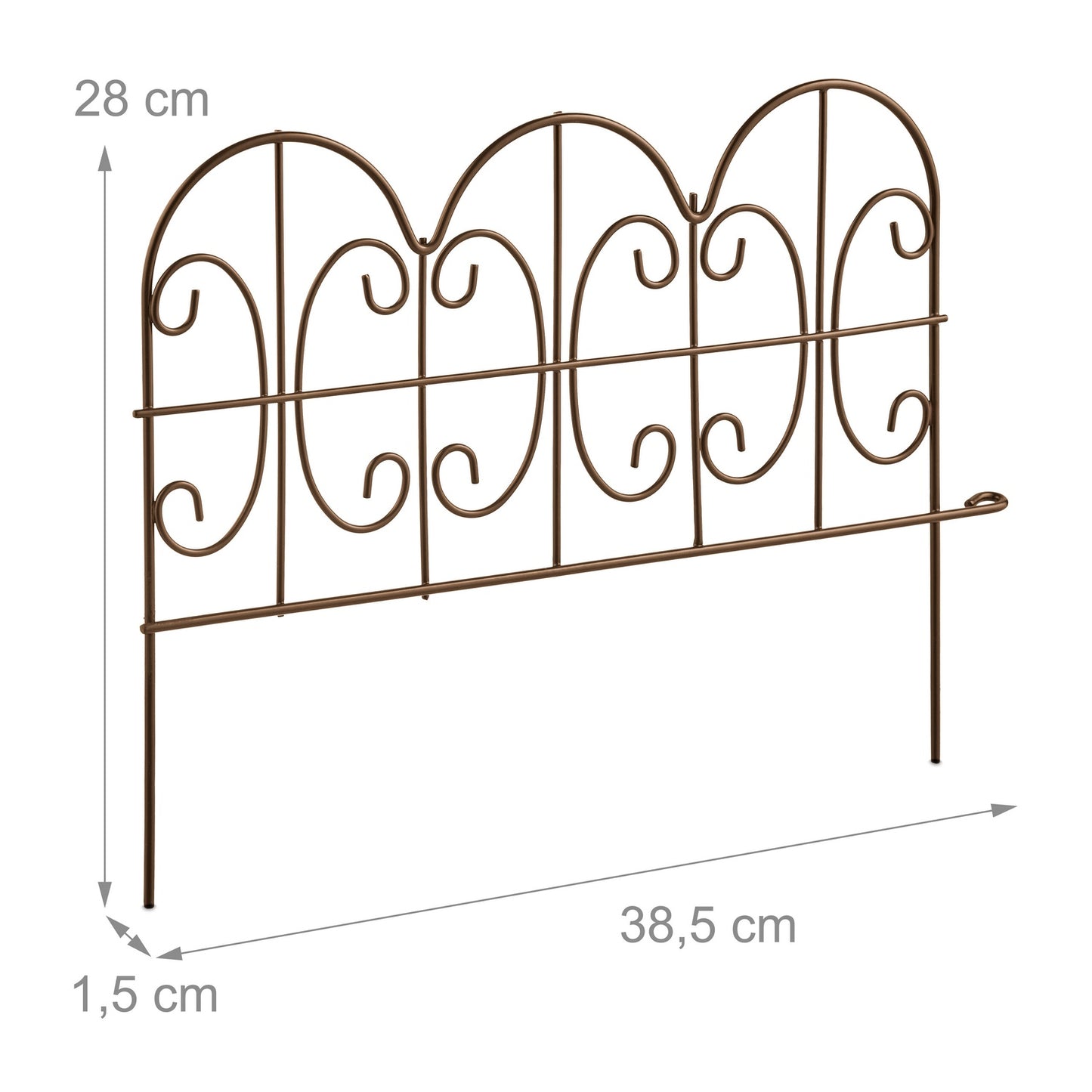 Metal bed edges, 4 pcs
