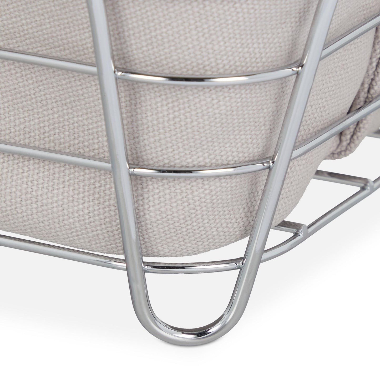 Metal bread basket with cover