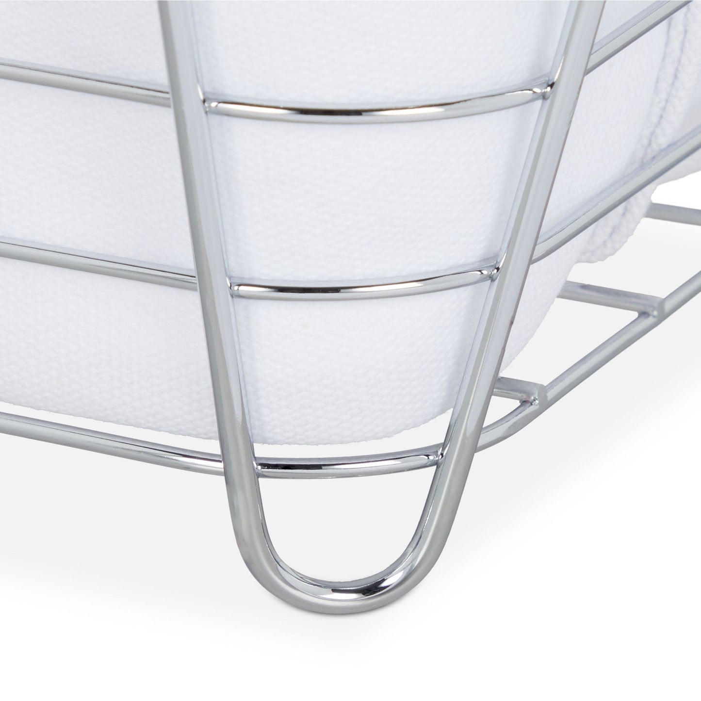 Metal bread basket with cover