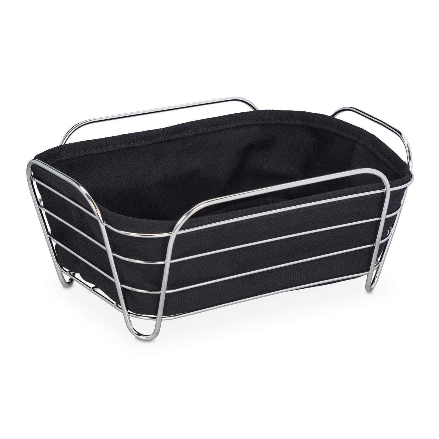 Metal bread basket with cover
