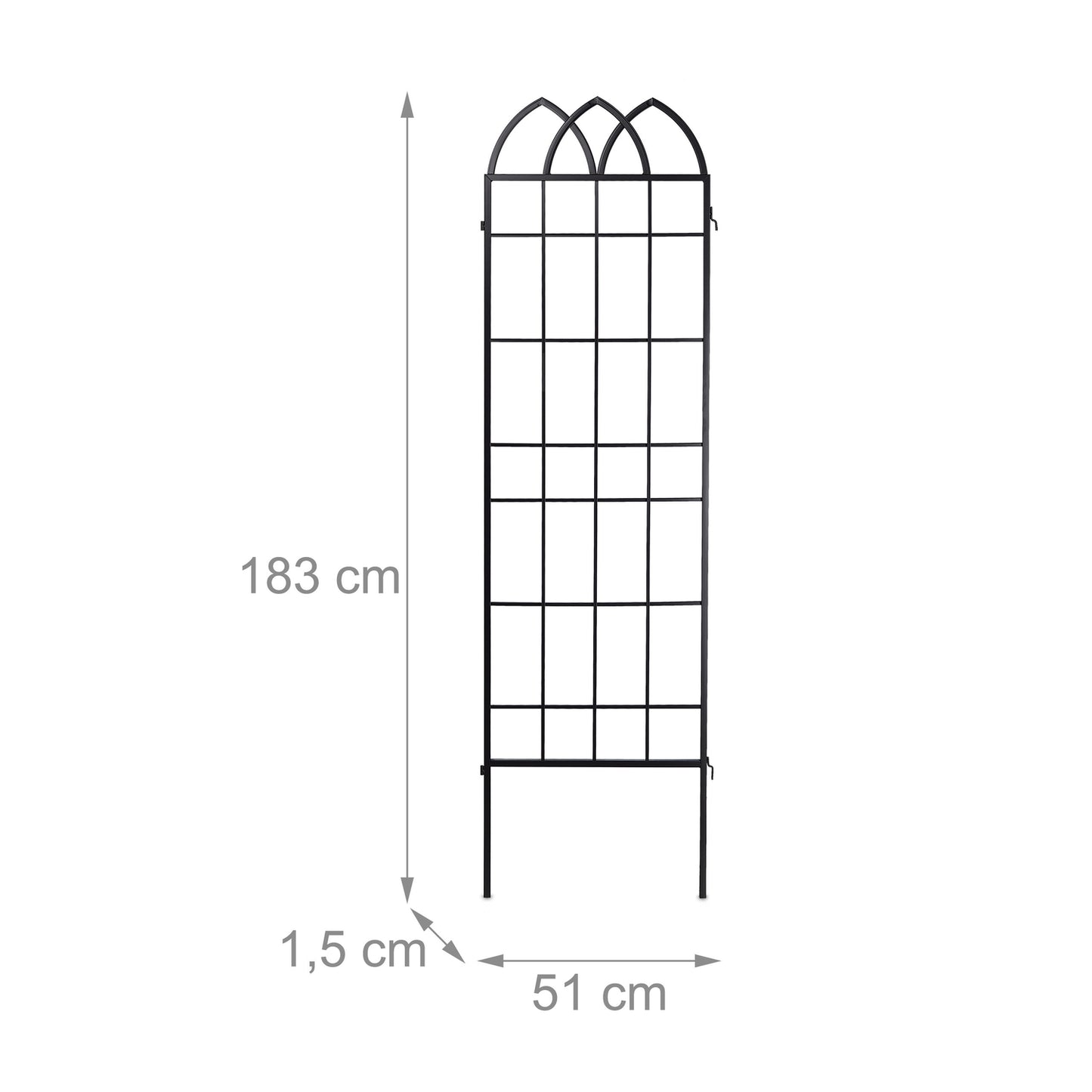 Metal climbing support, set of 2
