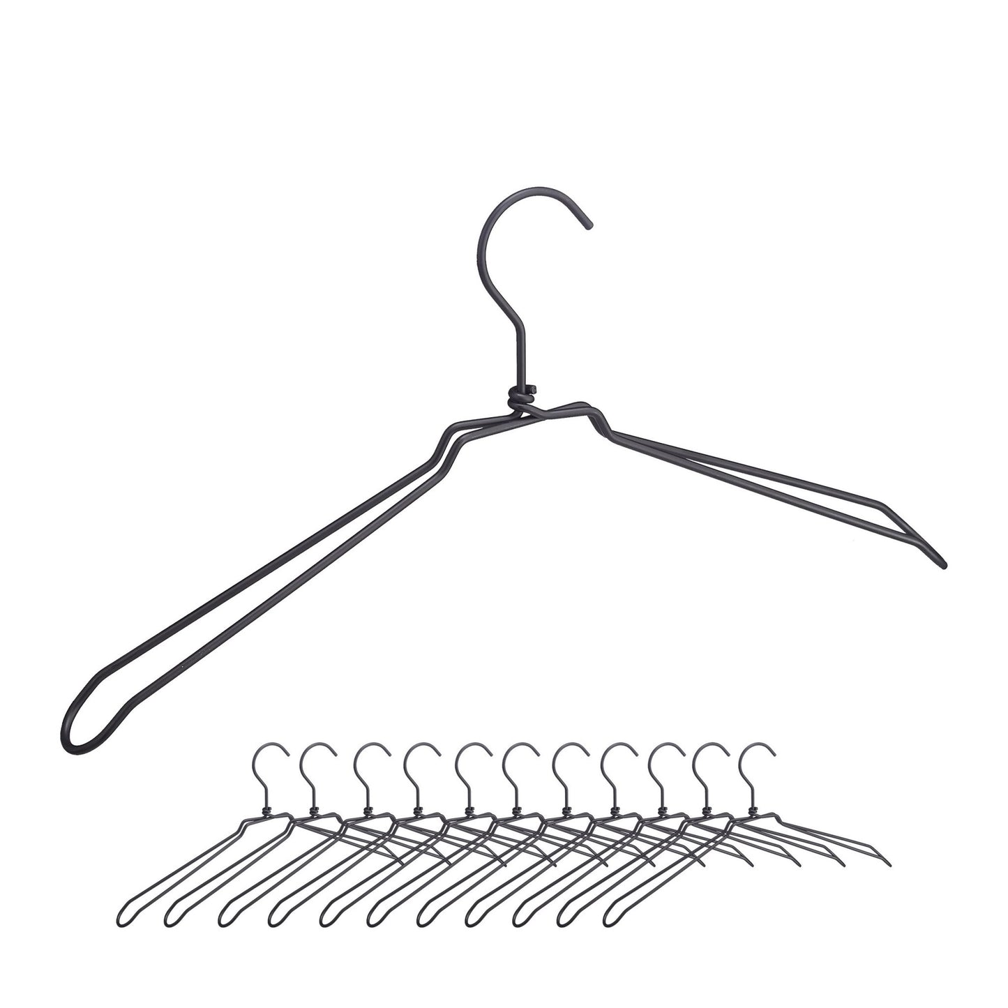 Metal clothes hangers - set of 12