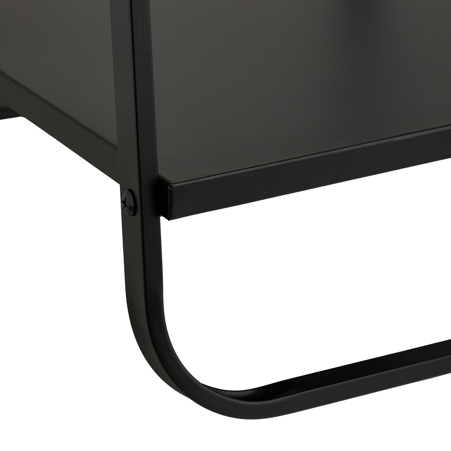 Metal clothes hanger with shelf
