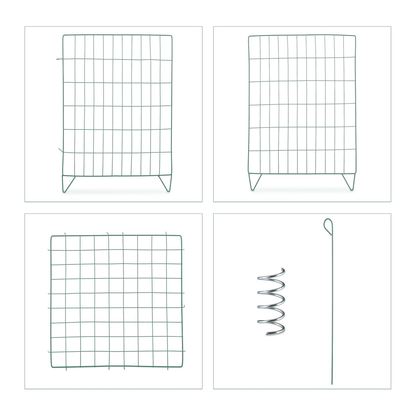 Metal compost with floor grate