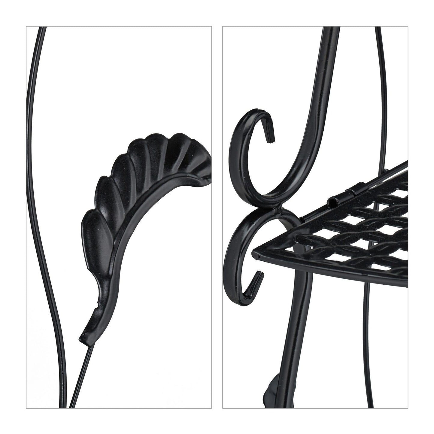 Metal corner shelf with 5 shelves
