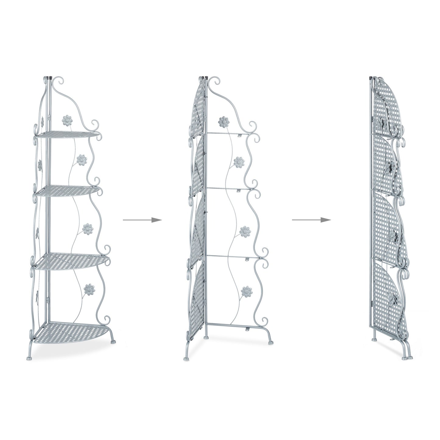 Metal flower stand