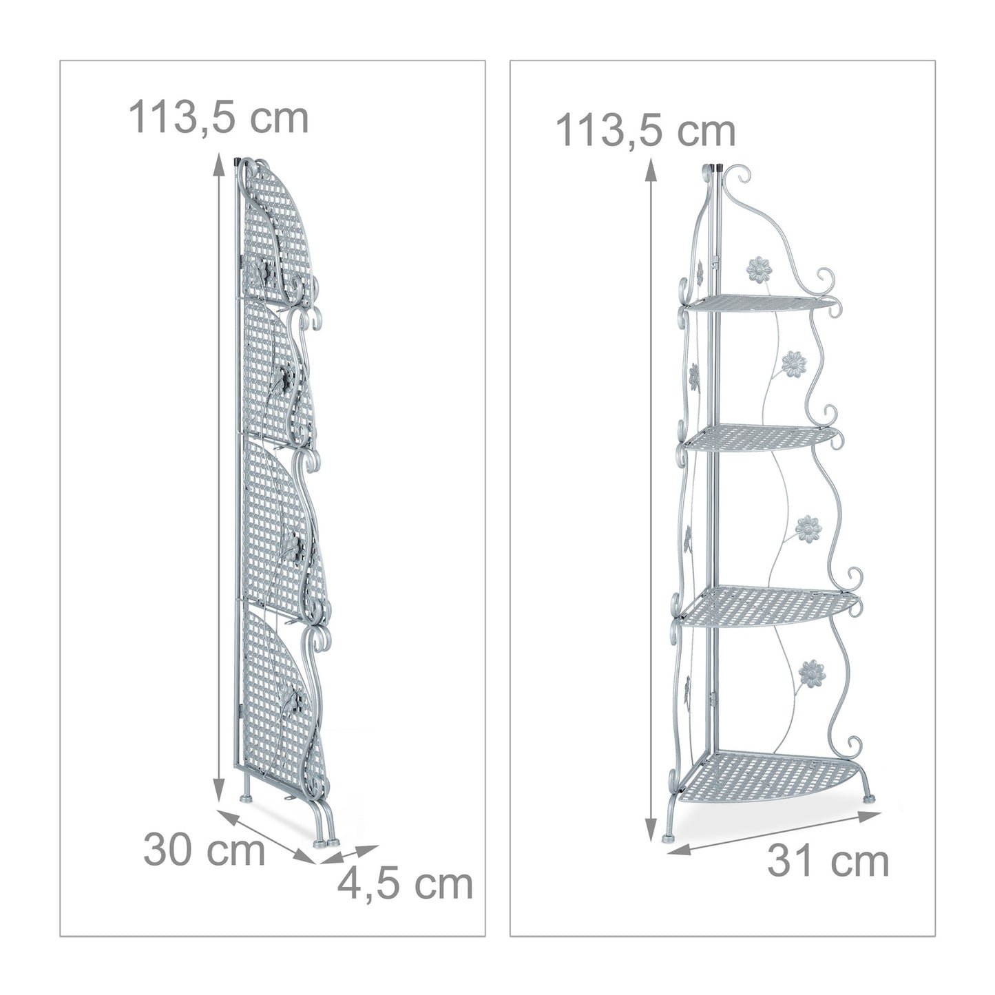 Metal flower stand