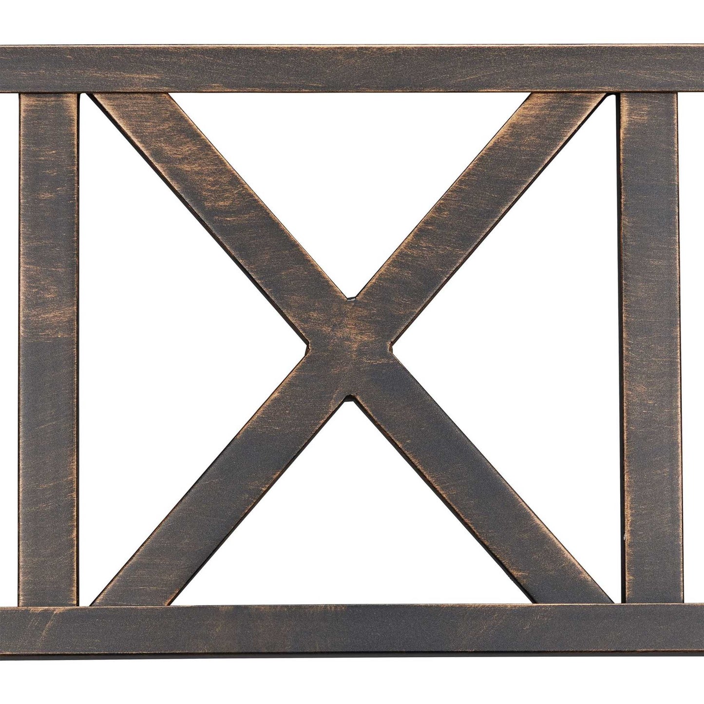 Metal garden bench