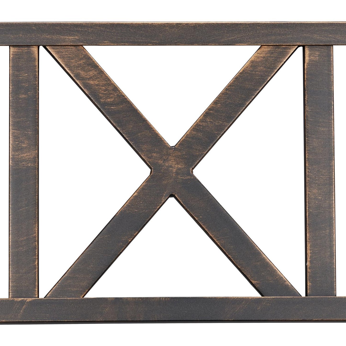 Metal garden bench