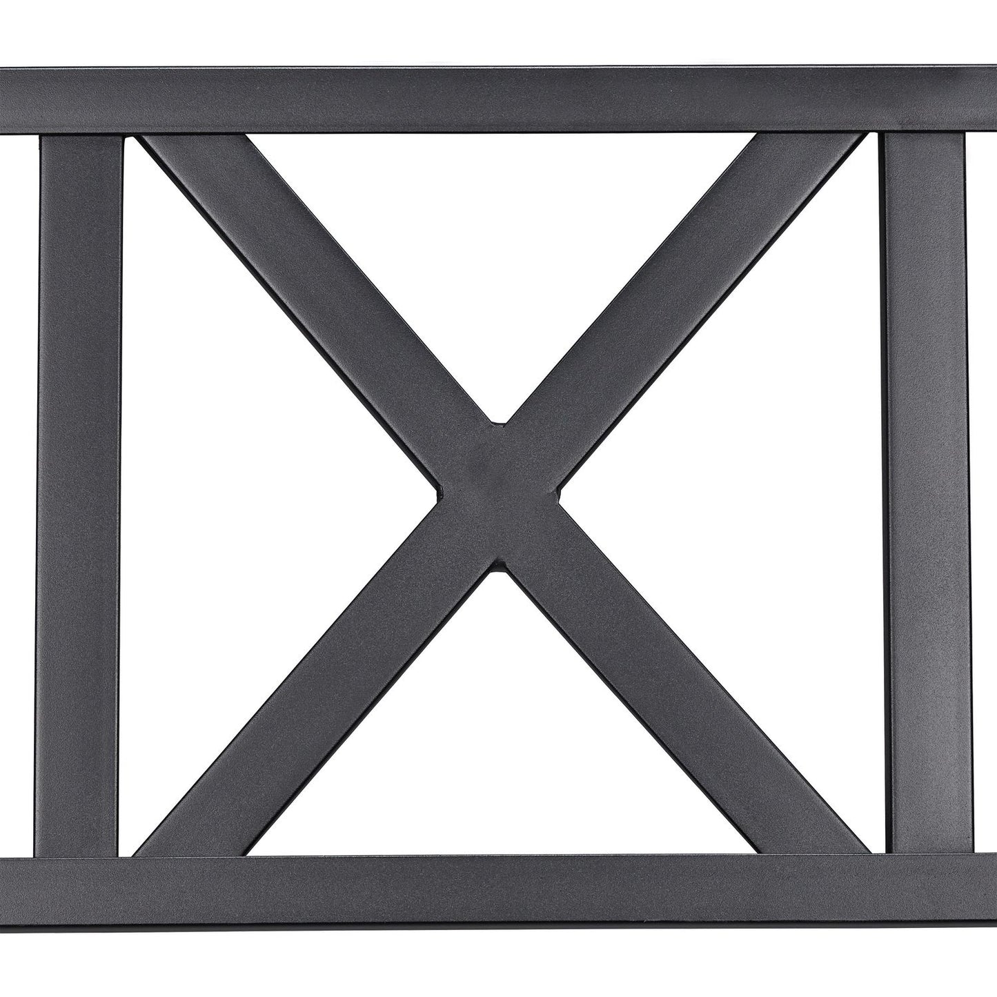 Metal garden bench