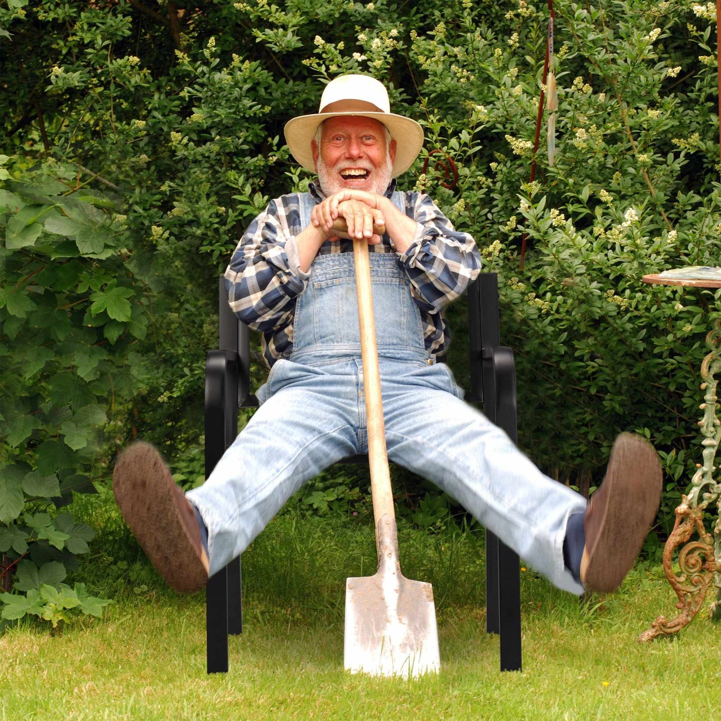 Metal garden chair