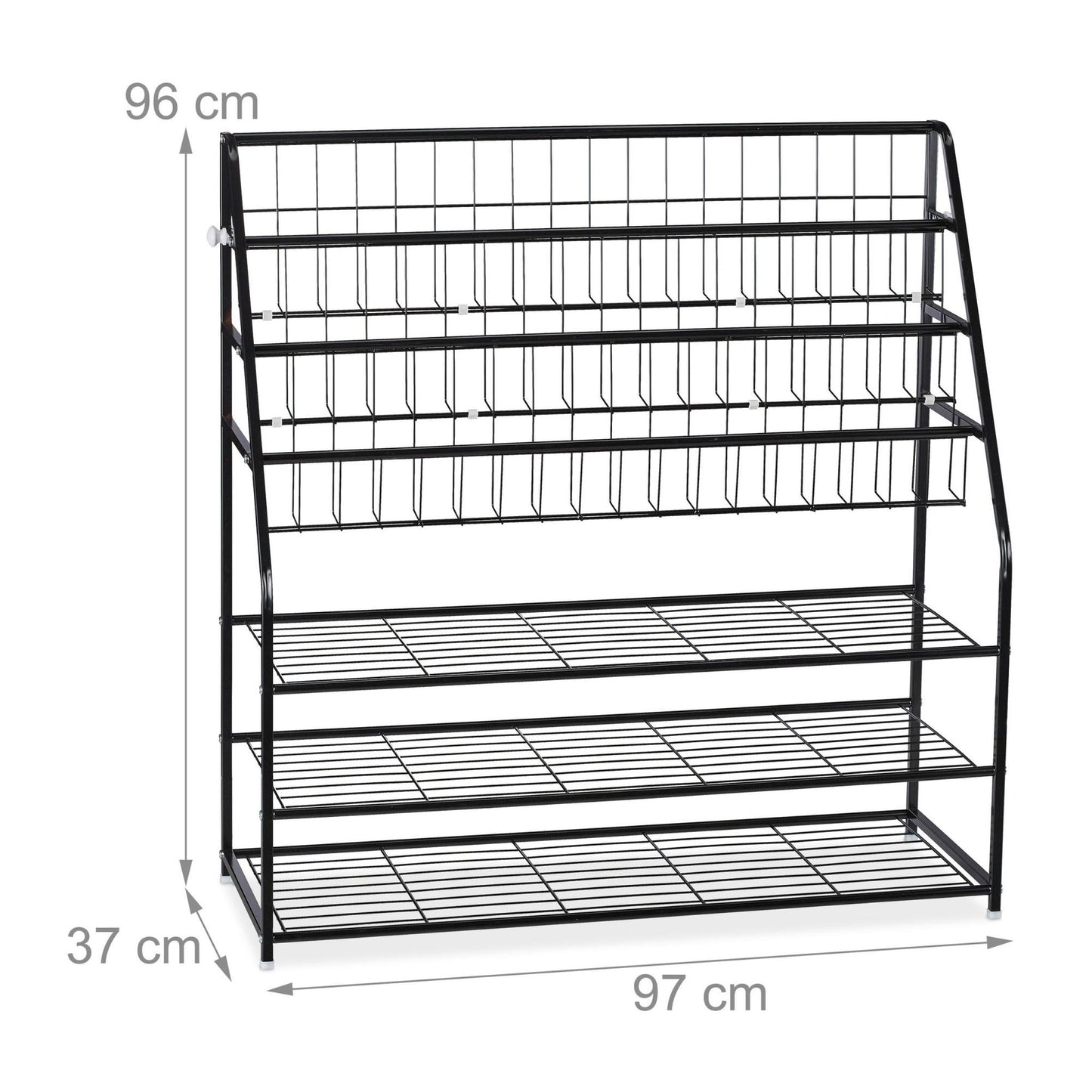 Metal magazine rack XL