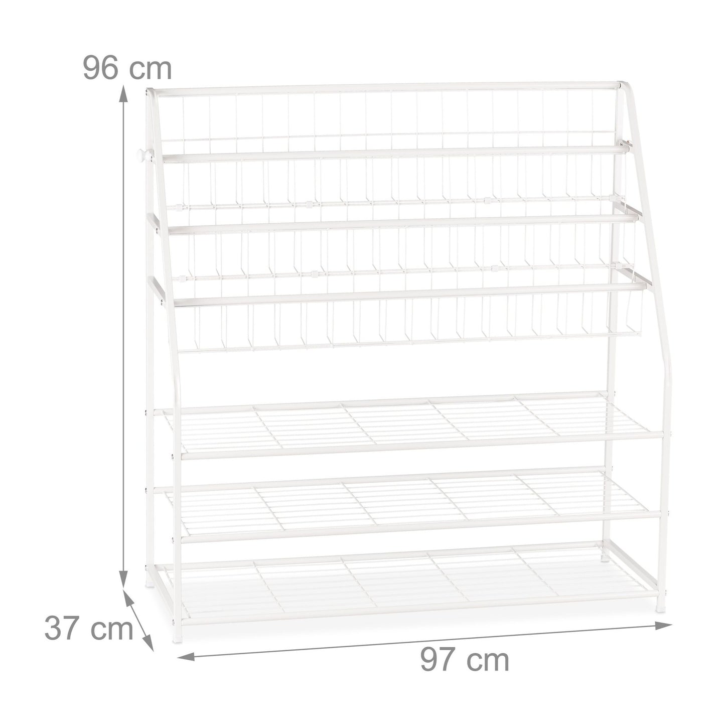 Metal magazine rack XL