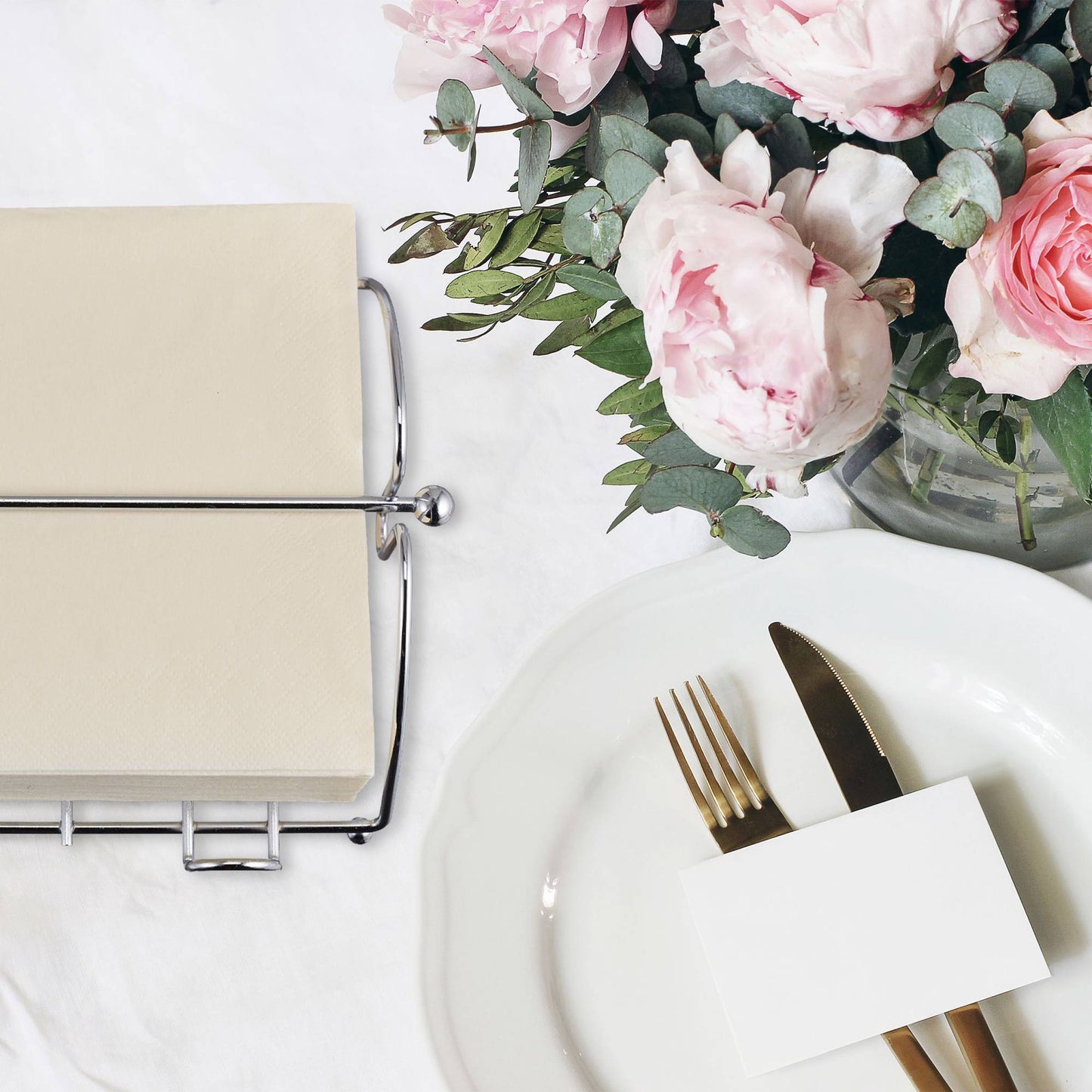 Metal napkin holder