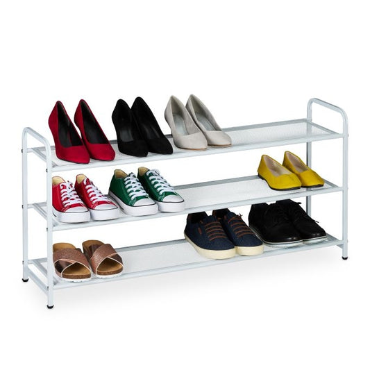 Metal shoe rack for 12 pairs of shoes