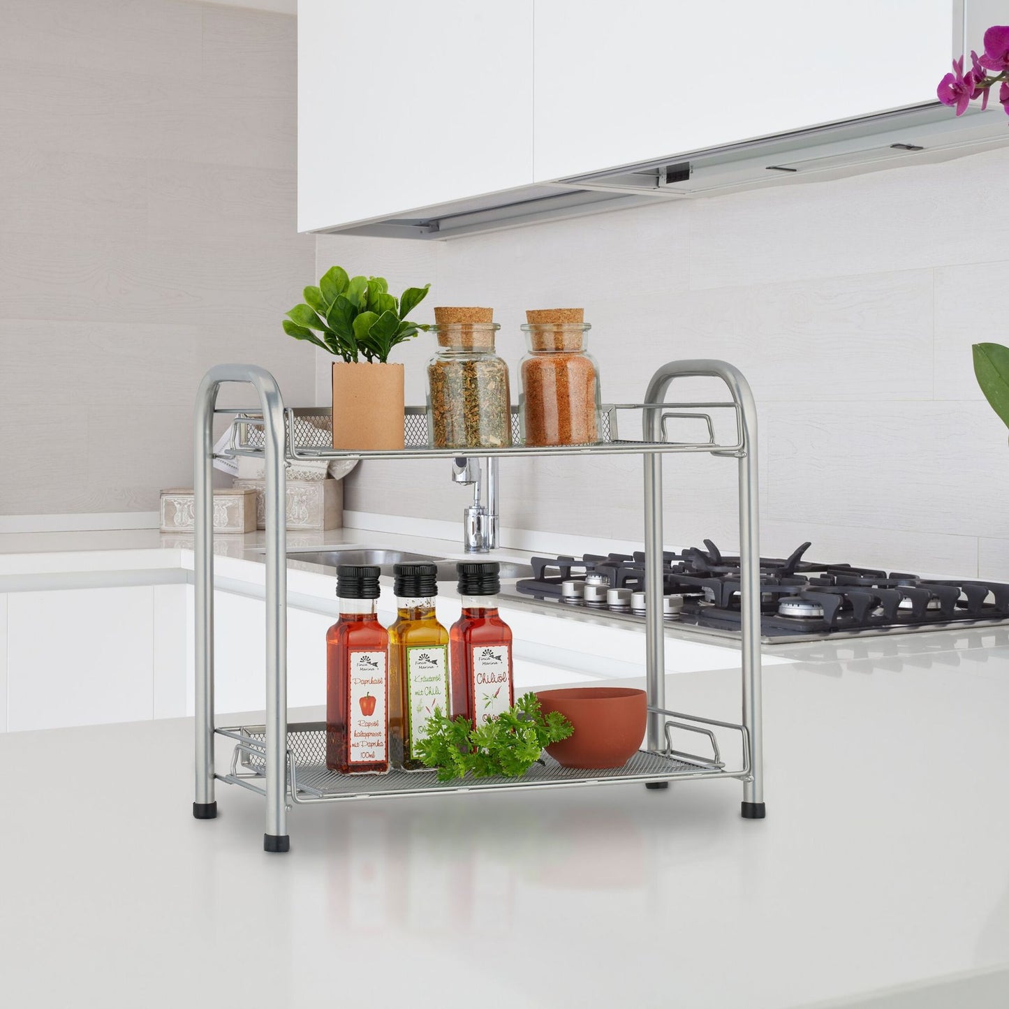 Metal spice rack