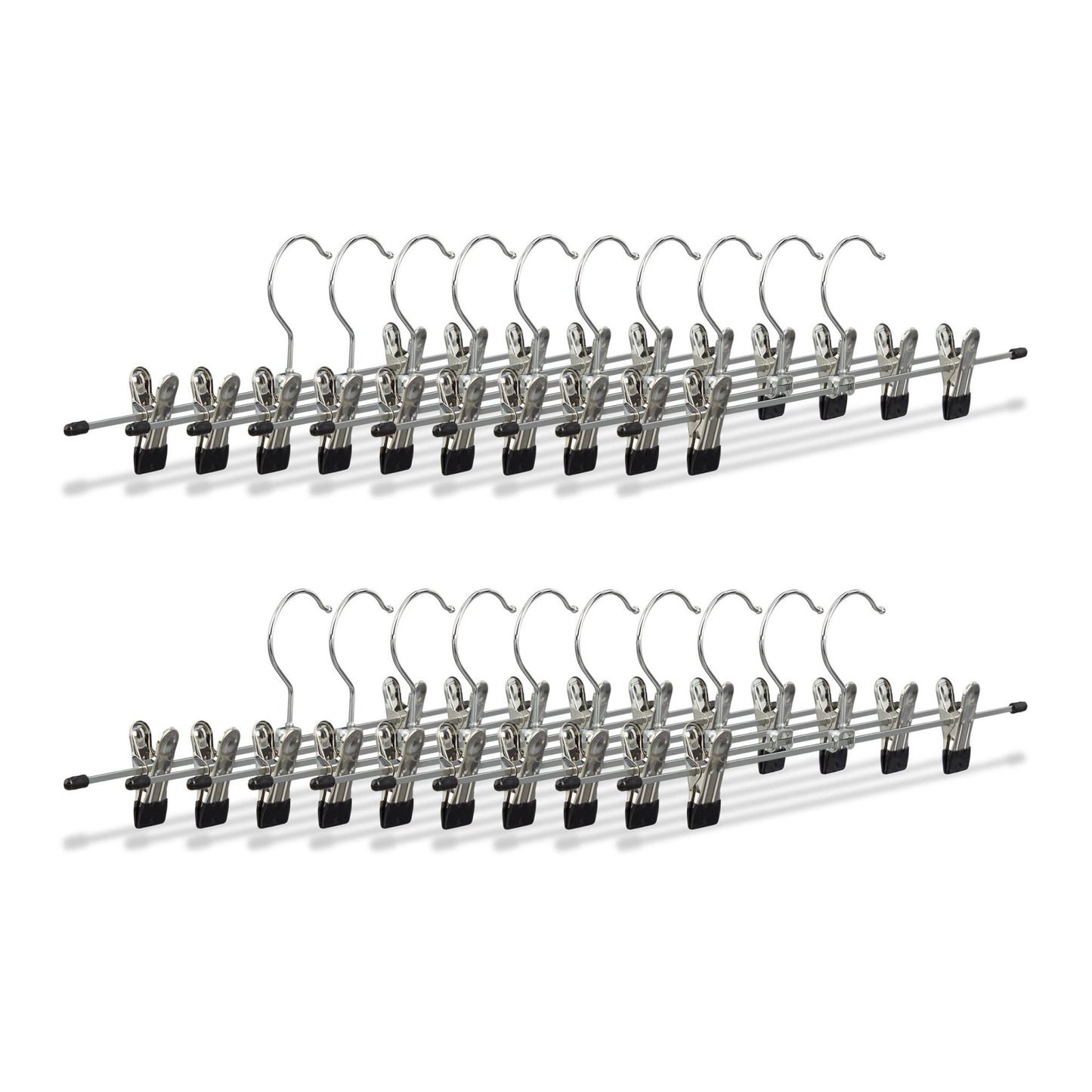 Metal trouser hangers Packs of 20