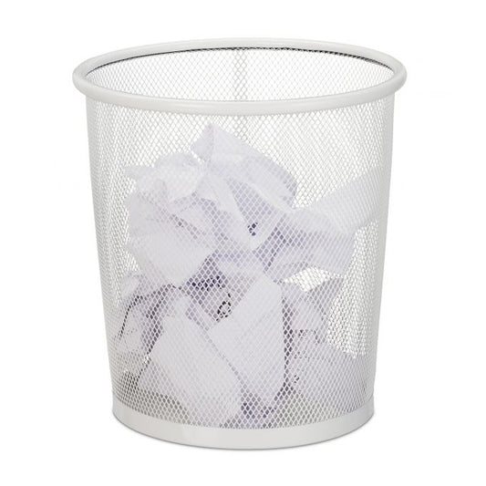 Metal wastebasket