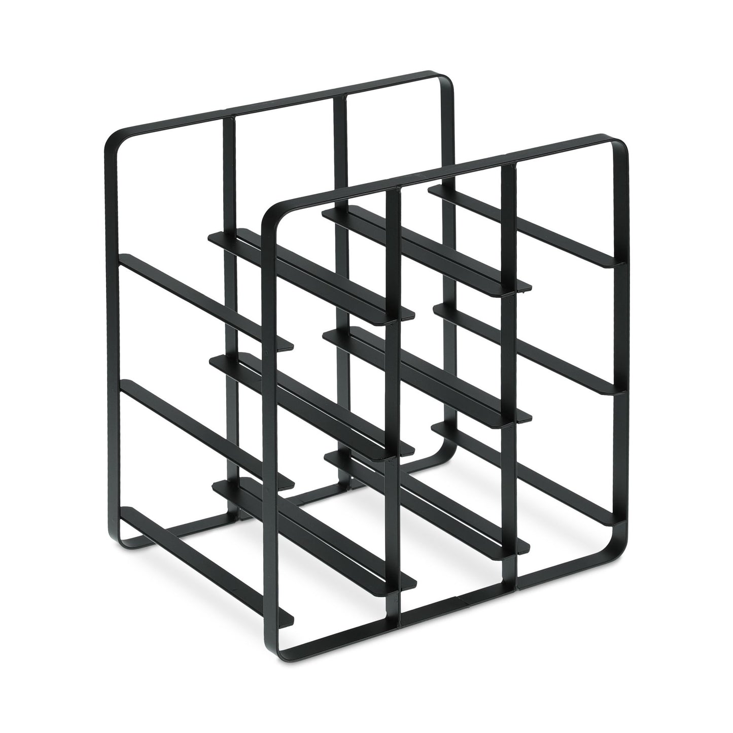 Metal wine rack for 9 bottles