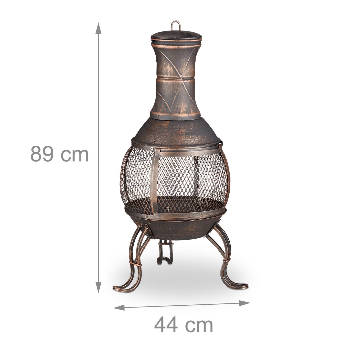 Mexican style outdoor fireplace