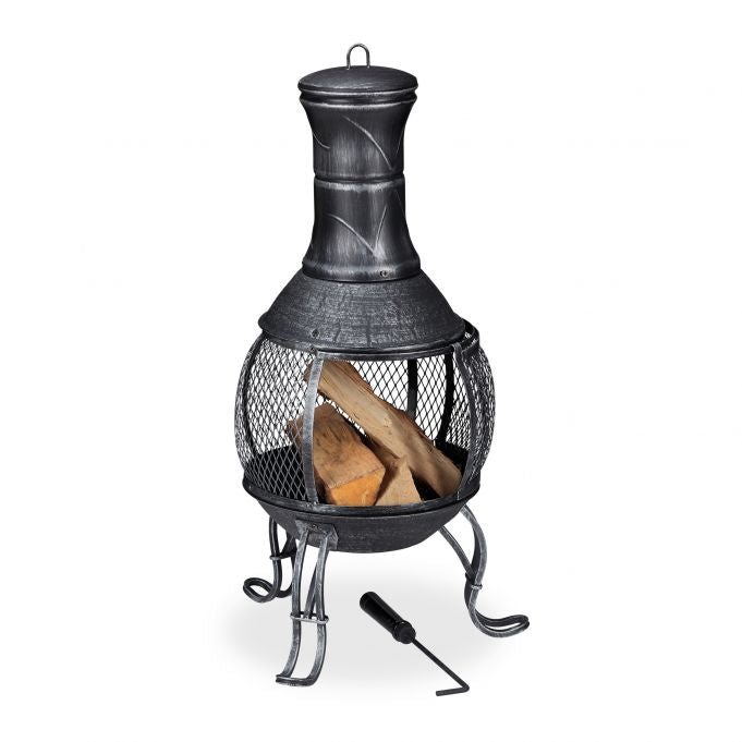 Mexican style outdoor fireplace