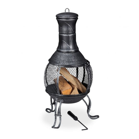 Mexican style outdoor fireplace