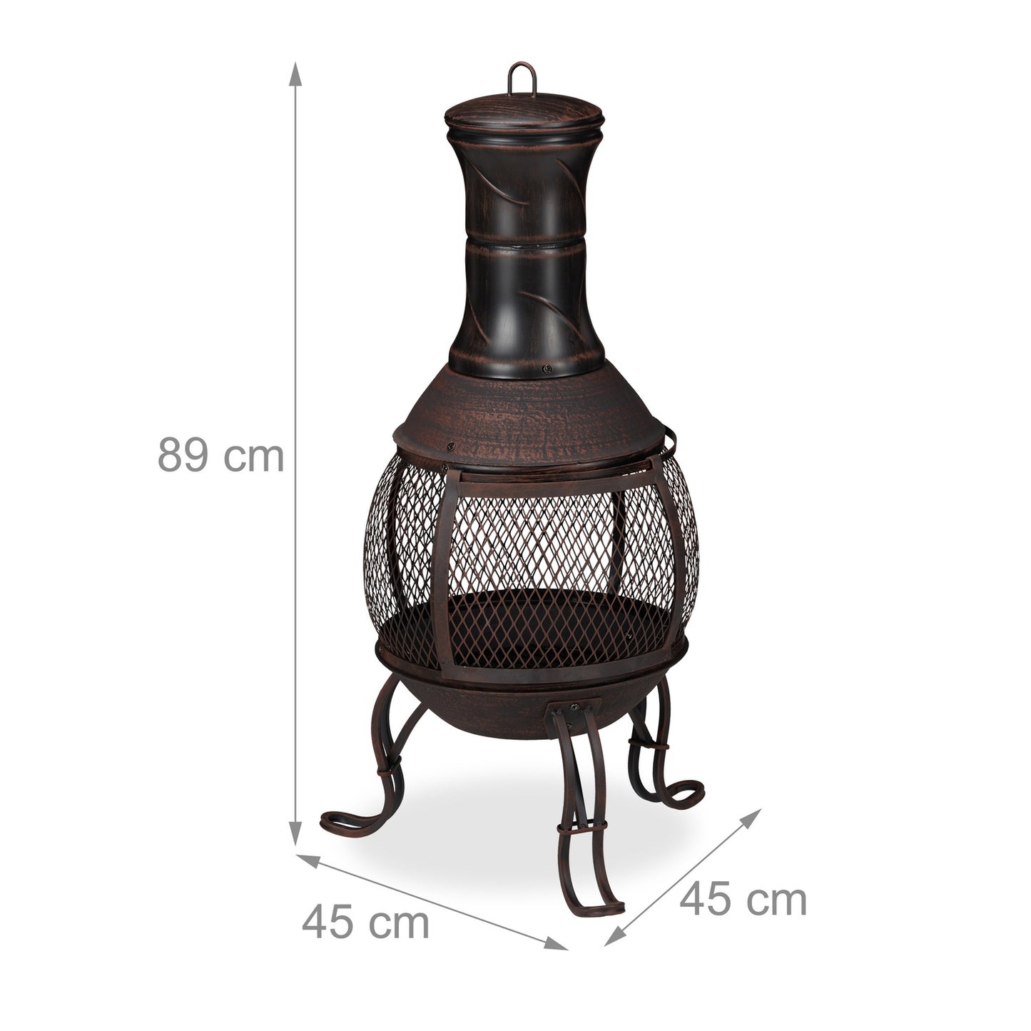 Mexican style outdoor fireplace