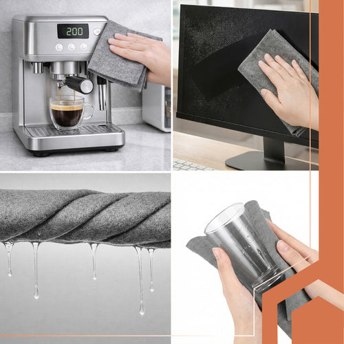Microfiber Window Cleaning Cloths, 40x50cm, 3 Pack
