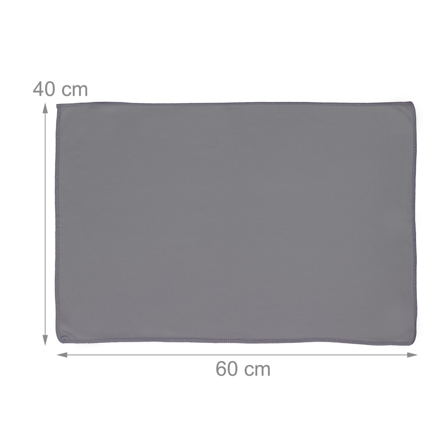 Microfibre Cleaning Cloths Set, 40x60 cm, Washable