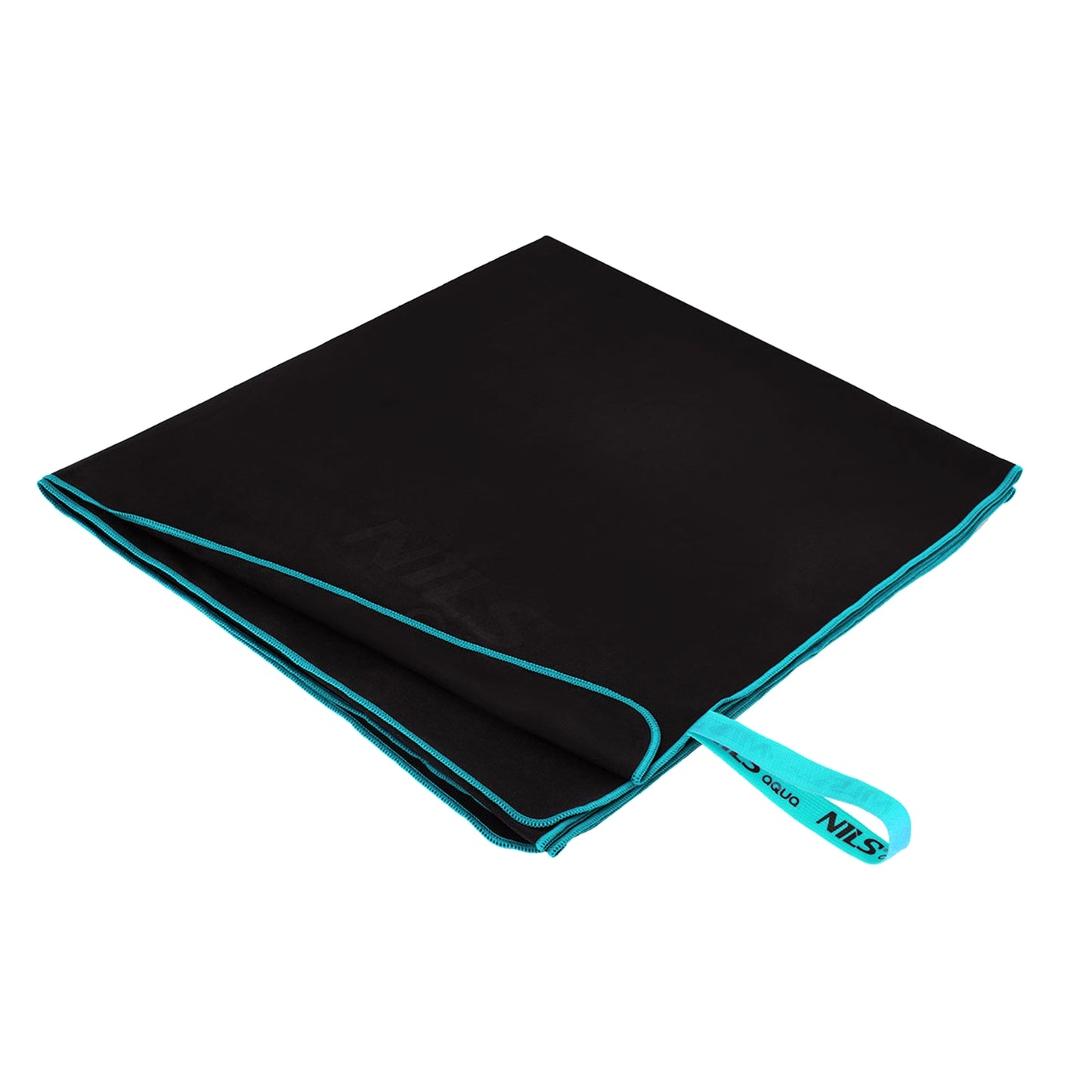 Microfibre Towel 200x90 cm, Black-Blue