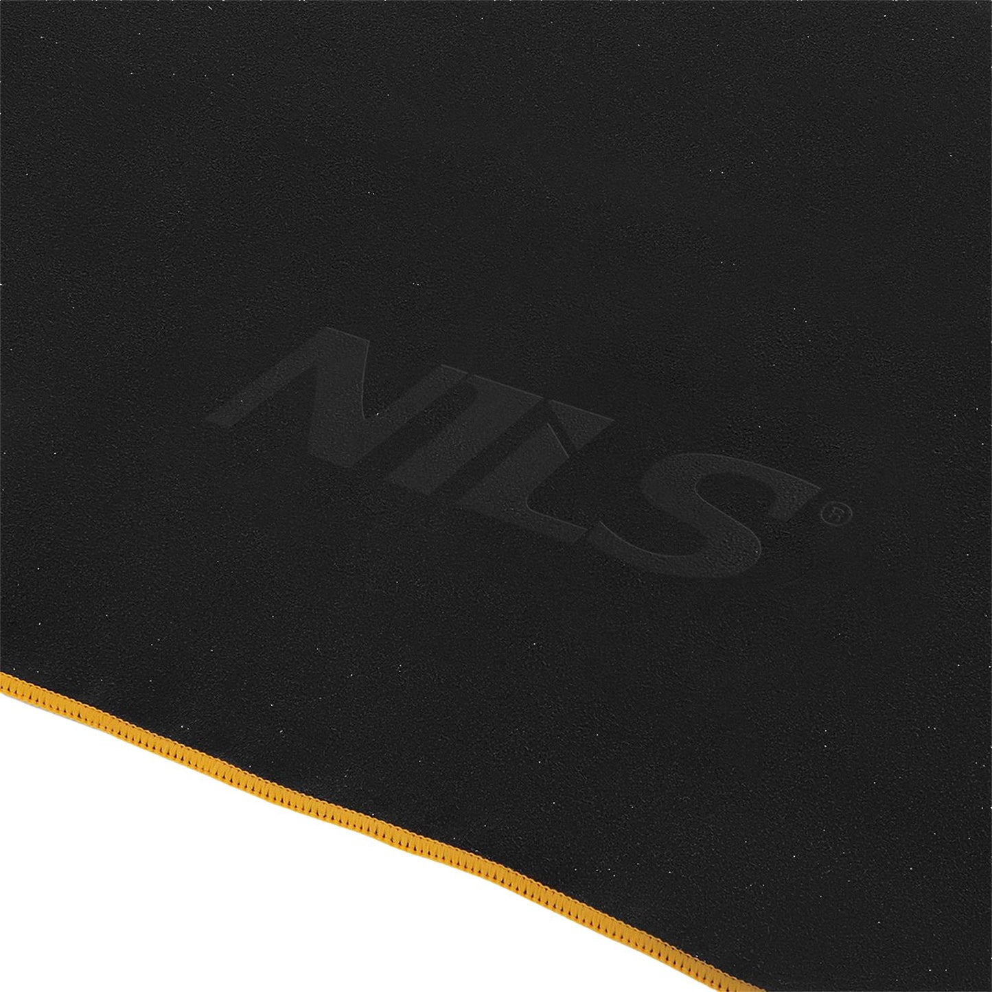 Microfibre Towel, Black-Orange, 180x100 cm