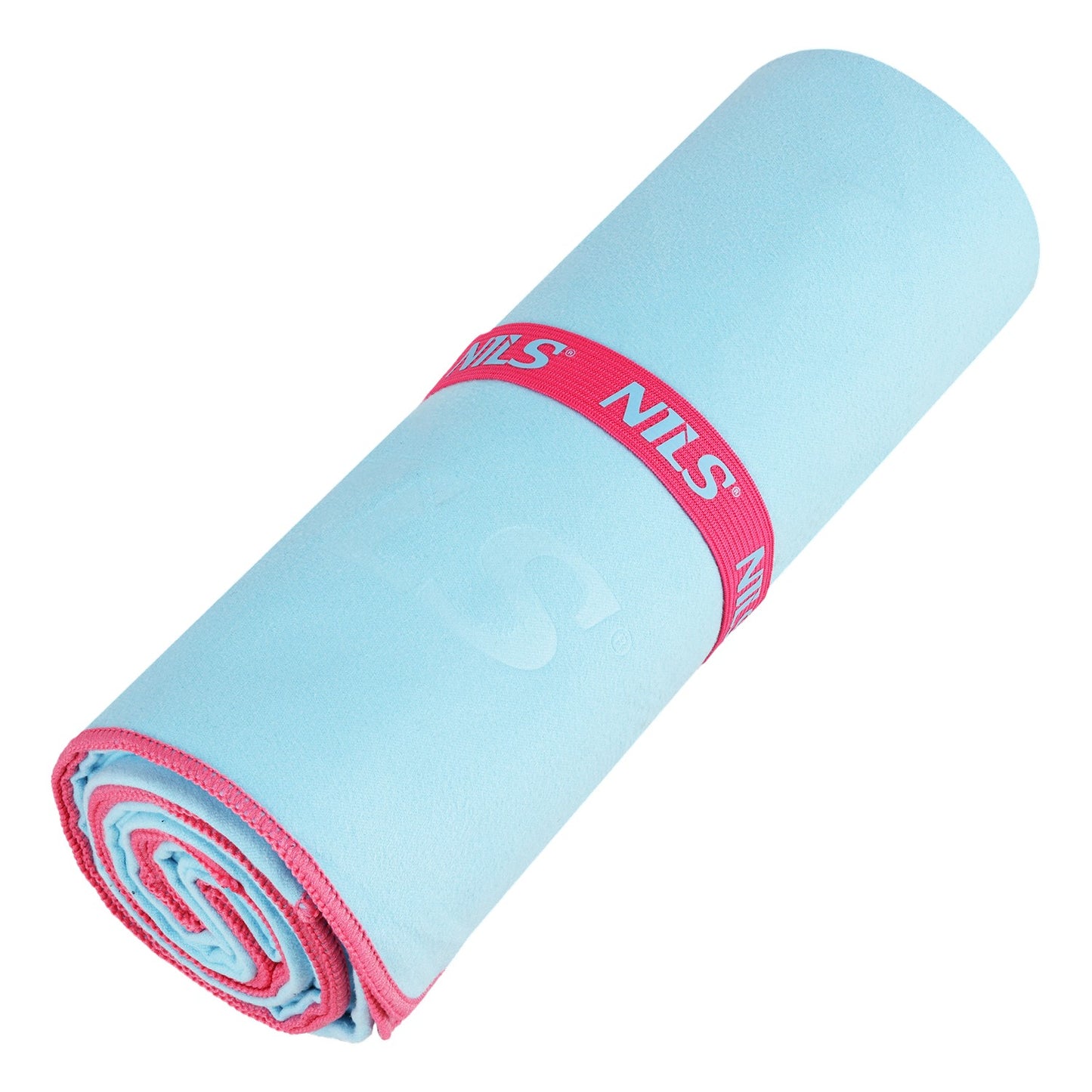 Microfibre Towel, Blue-Pink, 200x90 cm