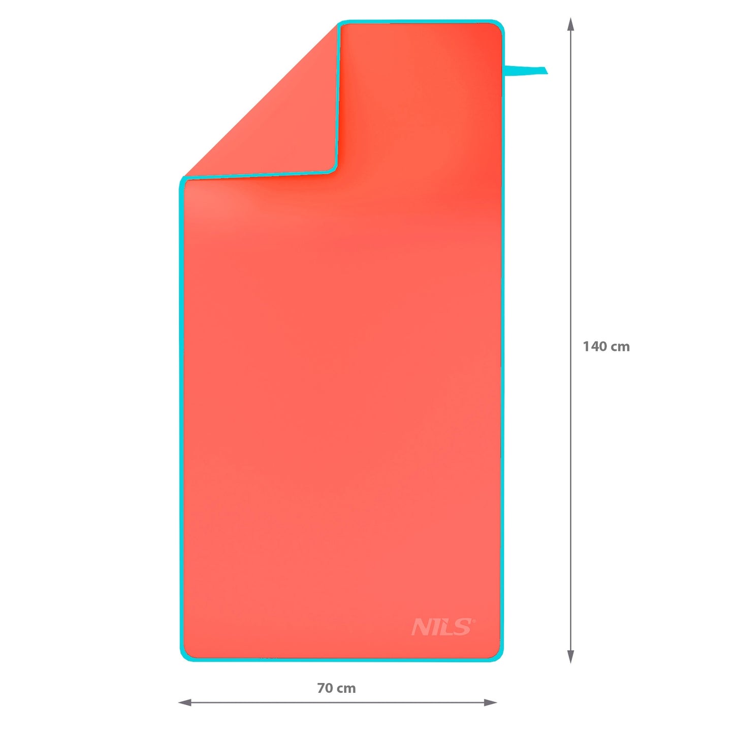 Microfibre Towel Coral 140x70 cm