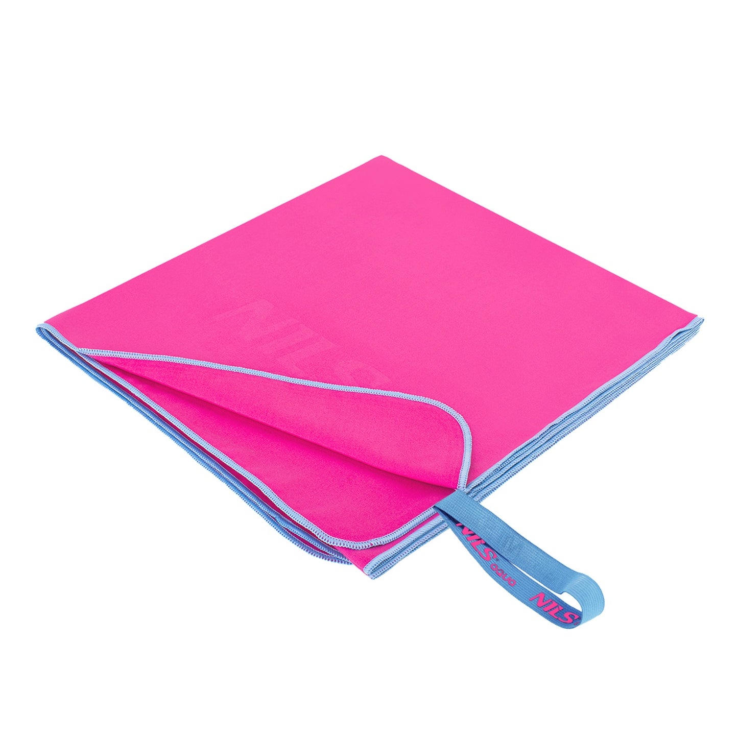 Microfibre Towel, Pink-Blue, 140x70 cm