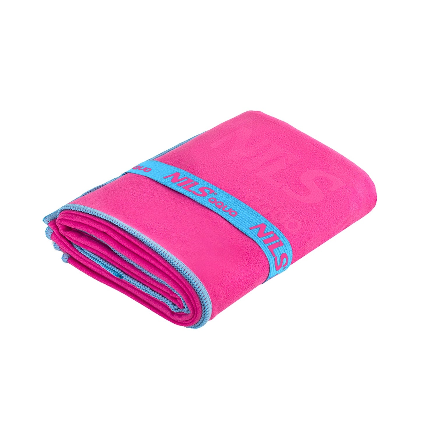 Microfibre Towel, Pink-Blue, 140x70 cm