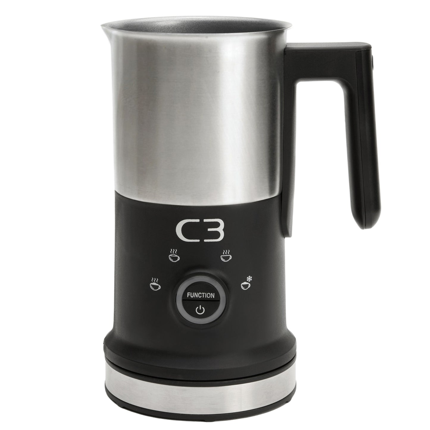 Milk Frother, Stainless Steel, 240ml/115ml Capacity