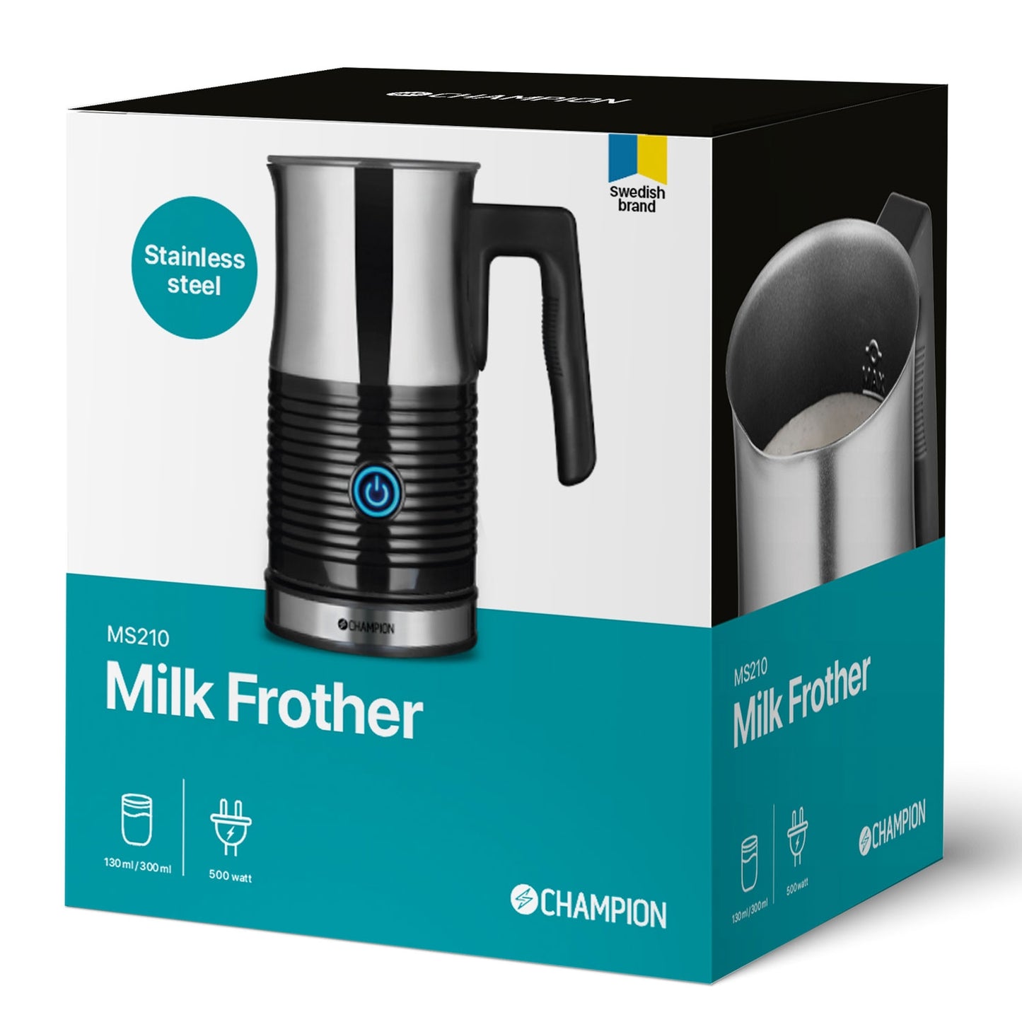 Milk frother 130ml/300ml MS210 Stainless
