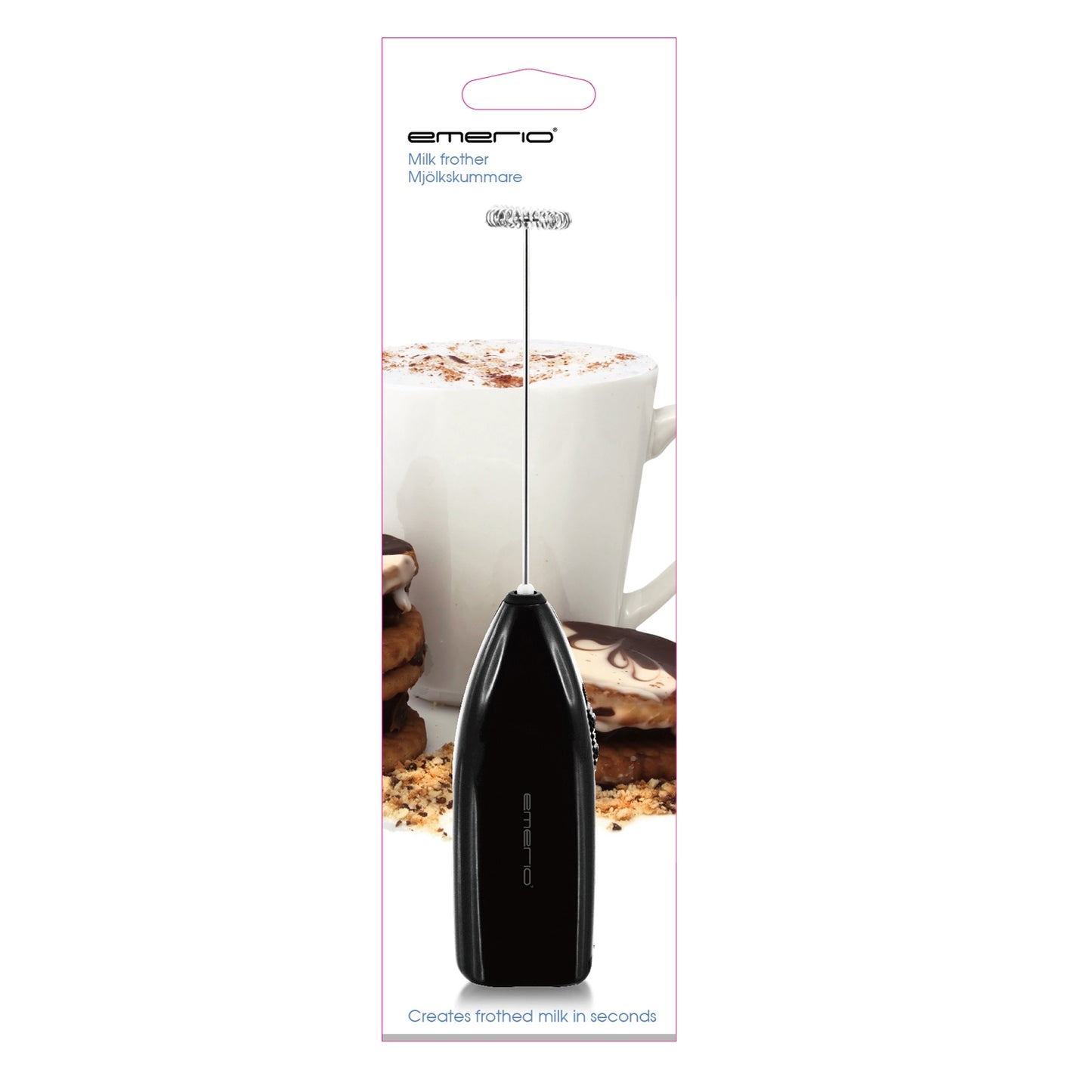 Milk frother latte whisk