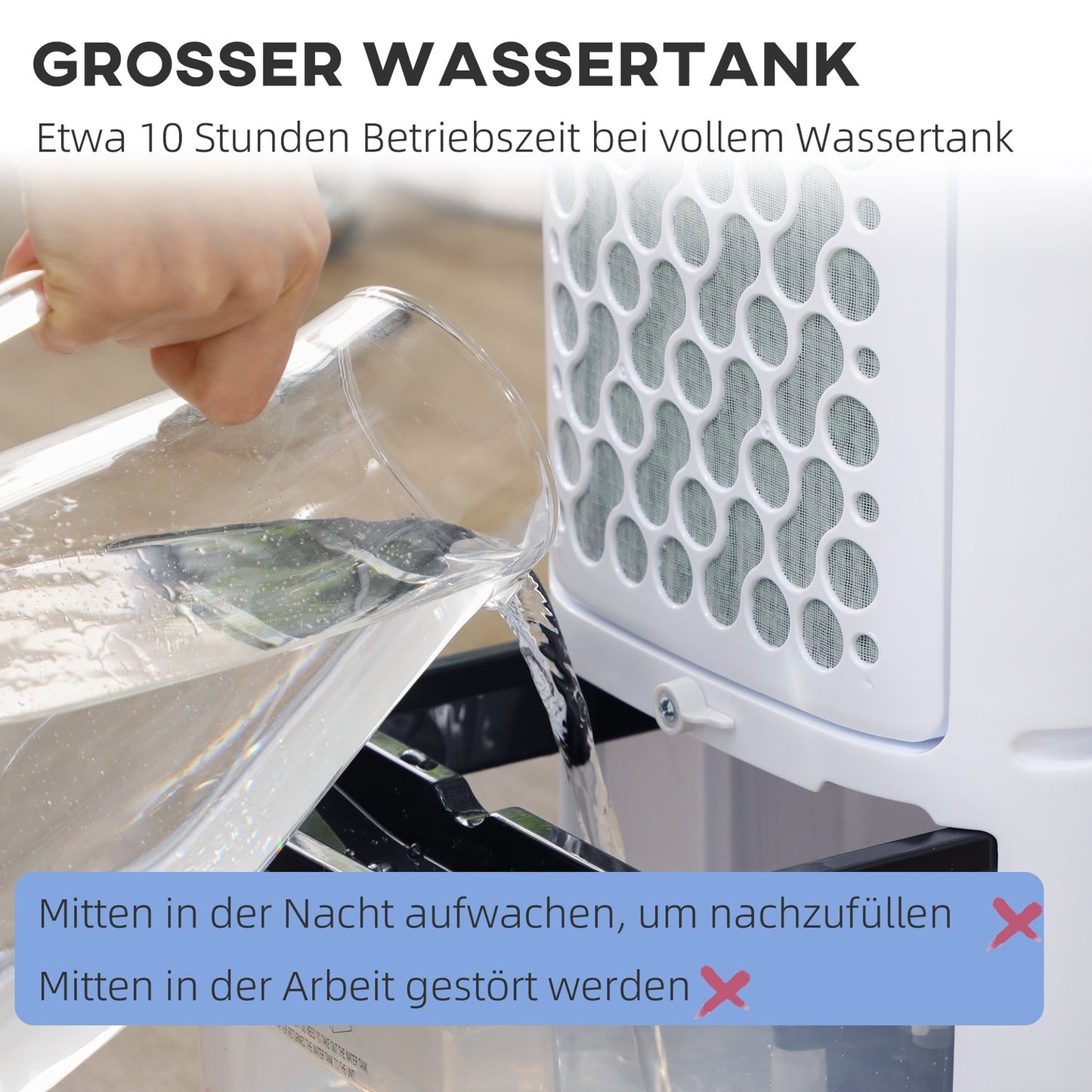 Portable Air Cooler and Humidifier - 3 Levels, Remote Control
