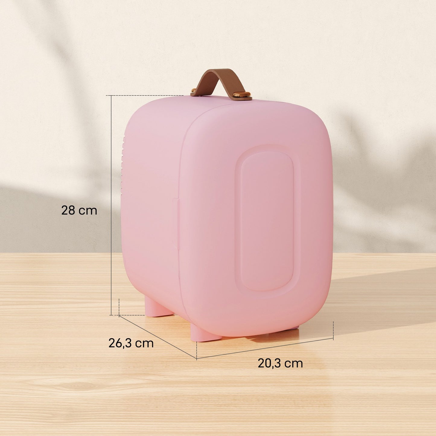 Mini Beauty Fridge – 4L, Pink, Skincare & Makeup Storage