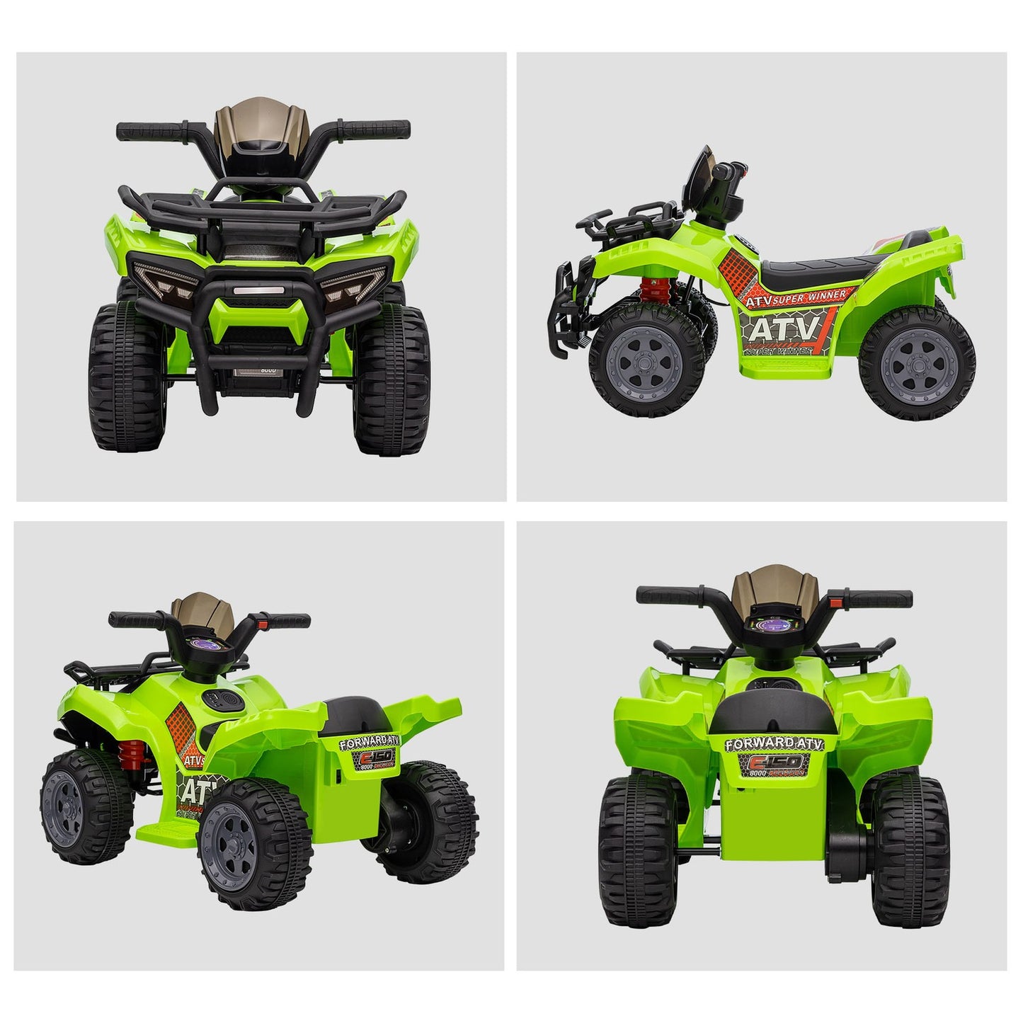 Electric quad bike for toddlers, 18-36 months - green