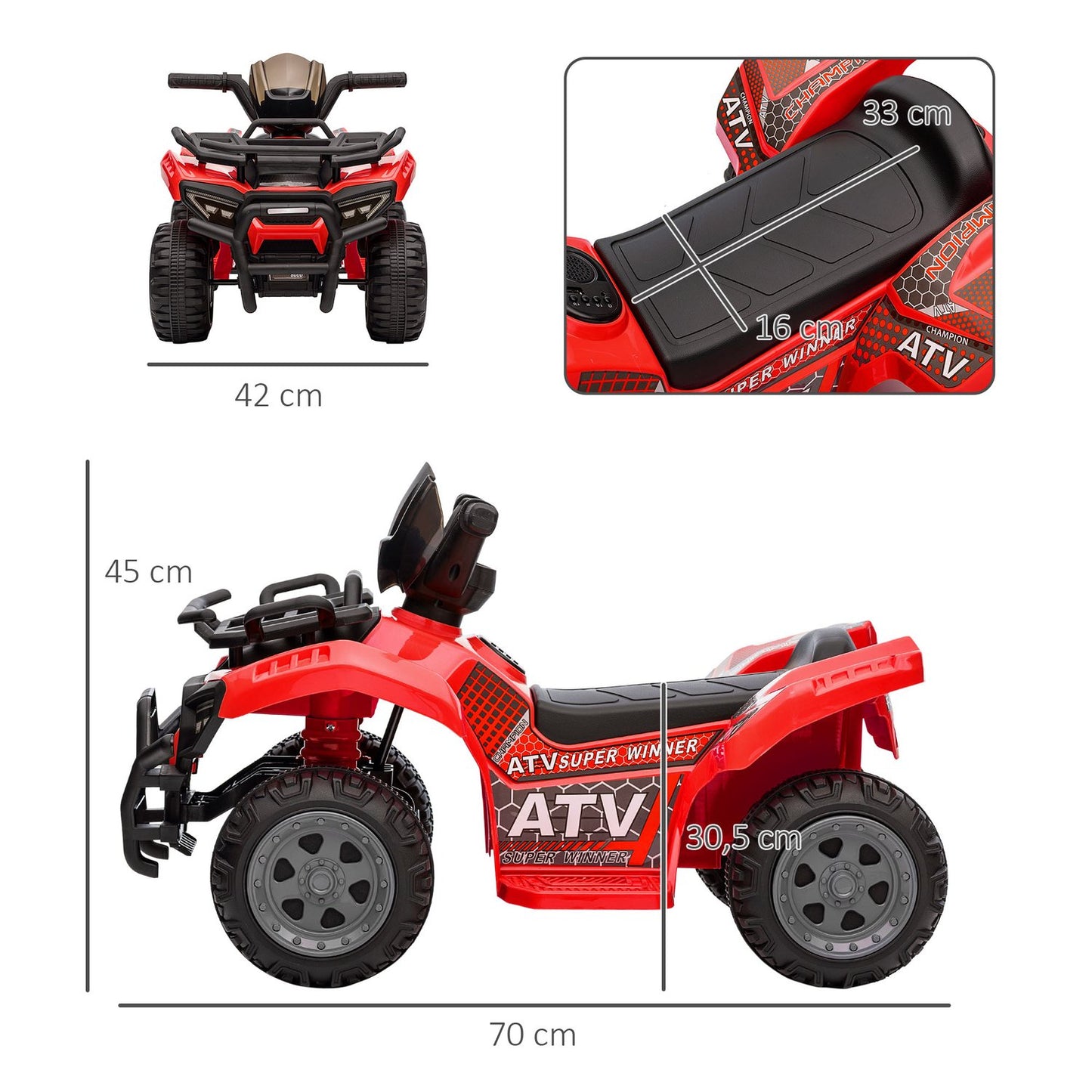Mini Electric Quad for toddlers 18-36 months – Pink