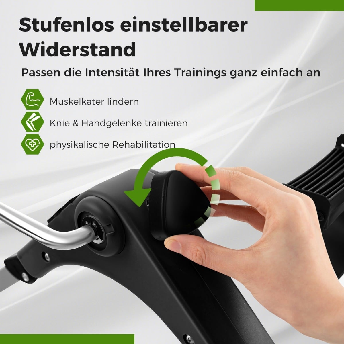 Mini Exercise Bike – Foldable Arm & Leg Trainer, Adjustable Resistance