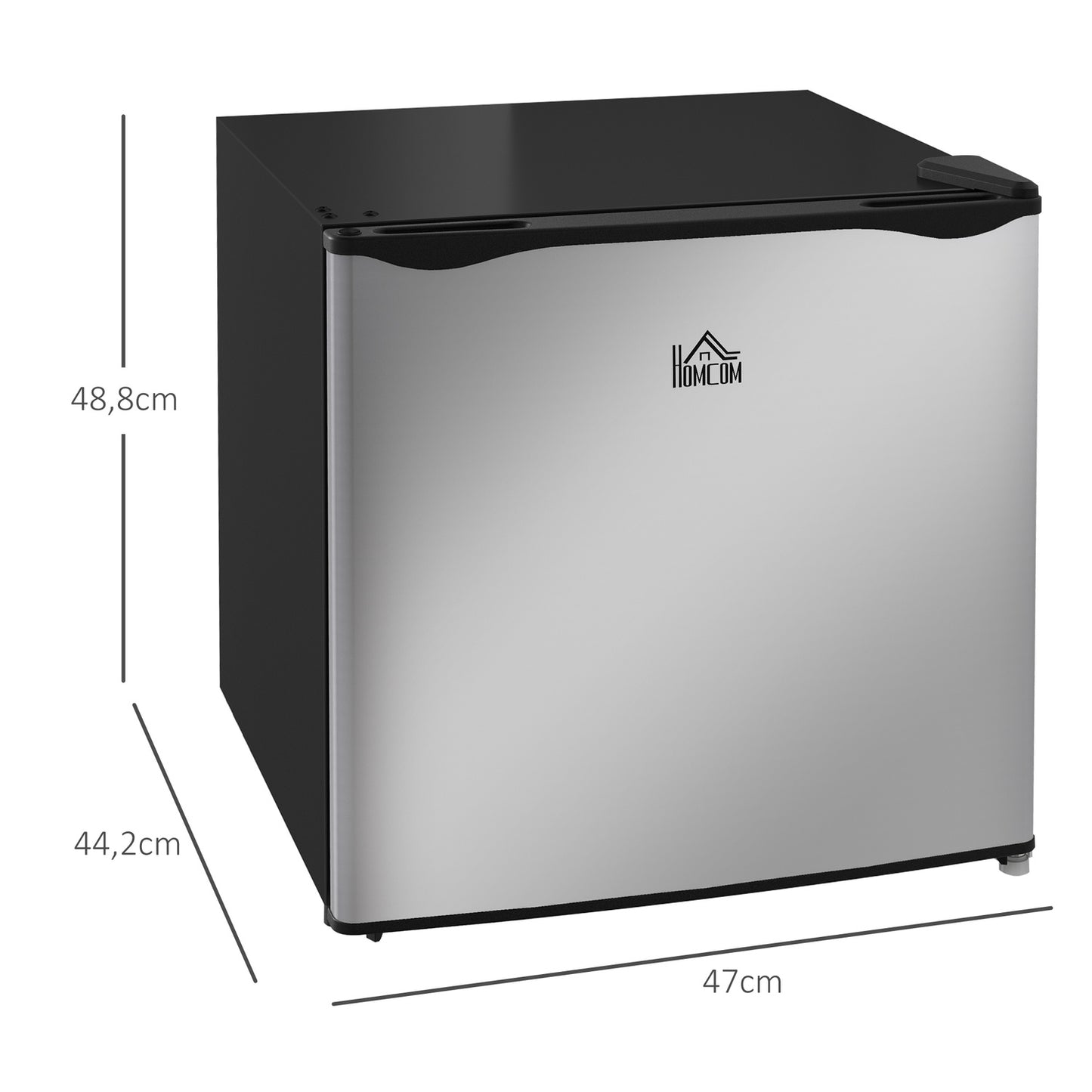 35L freestanding mini freezer, silver, 5-level control