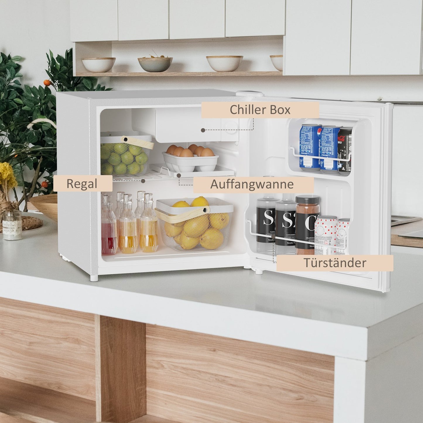 Mini freezer 46L – Compact, ice box, temperature control