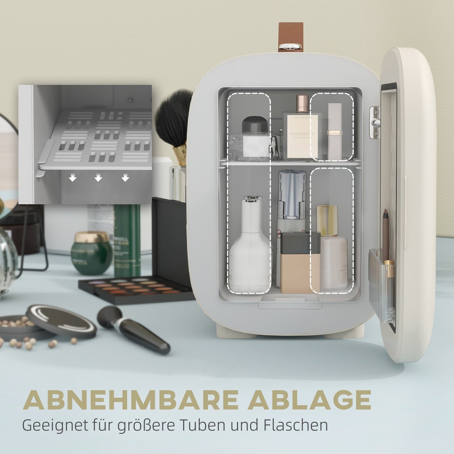 Portable Mini Fridge 4L – Cooling & Heating for cosmetics