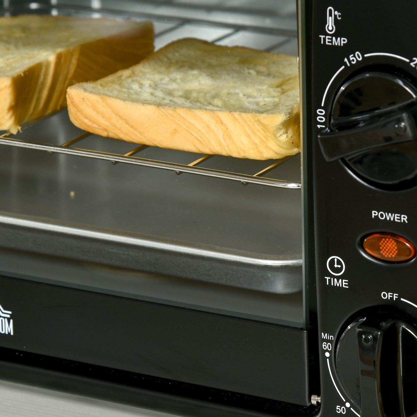 10L Mini Electric Oven, 750W, Timer, 230°C, Black