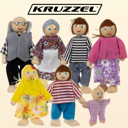 Miniature dolls - 7 pcs. Kruzzel 19764