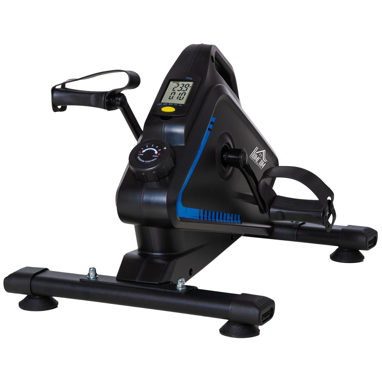 Mini exercise bike with 5 resistance levels, LCD display