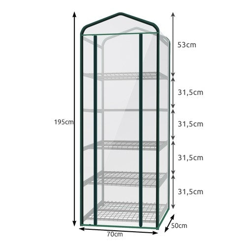 Mini foil greenhouse - 5 shelves 23359